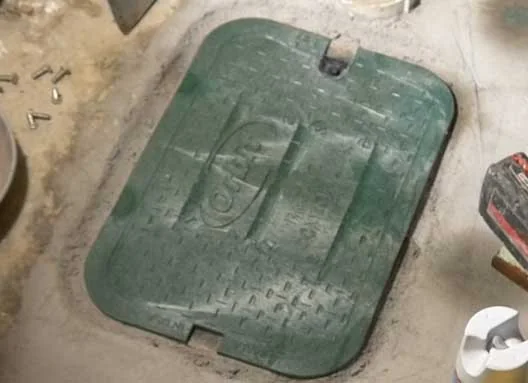 Backwater valve access panel